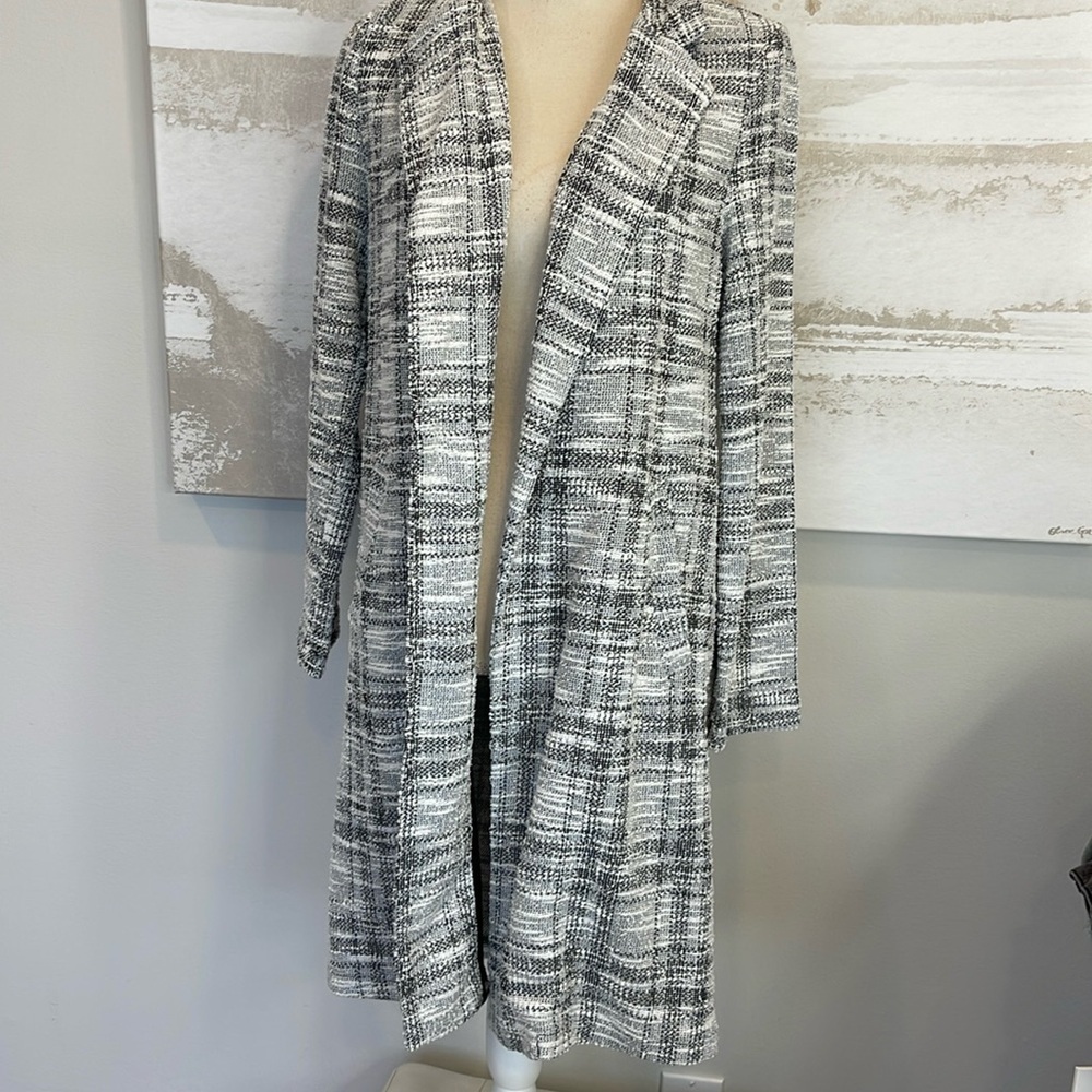Melloday Lighyweight TRENCH COAT SLASH POCKET OPEN FRONT